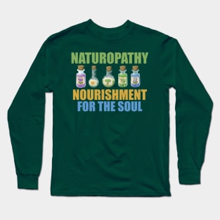 Naturopathy - Nourishment for the soul Long Sleeve T-Shirt